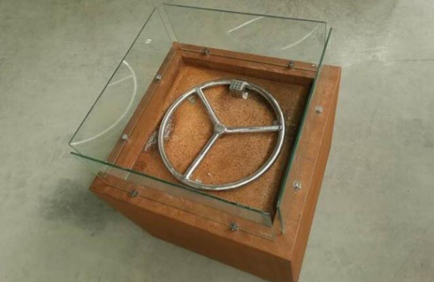 Таблица ямы огня газа пропана Corten квадрата подогревателя сада задворк стальная