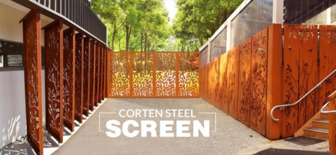 Стабильность корозии разветвляет декоративное Corten стальная загородка экрана обшивает панелями 3mm