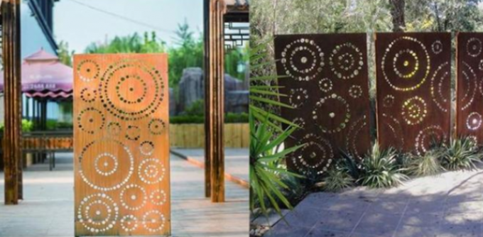 Картины спирали экрана Heigh 180cm панель экрана Corten декоративной Oxy стальная спиральная