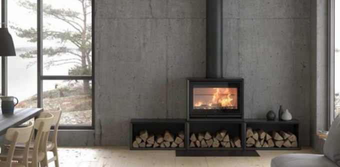 Плита крытой древесины камина Matt подогревателя черной Freestanding стальной горя