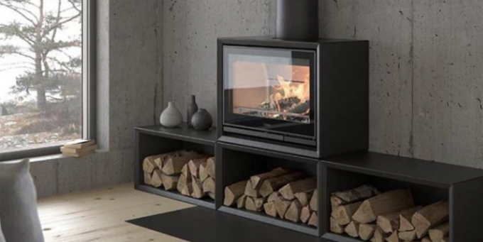Плита крытой древесины камина Matt подогревателя черной Freestanding стальной горя