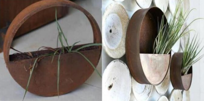 Половина Corten домашней отделки стен металла стальная вокруг цветочных горшков смертной казни через повешение стены