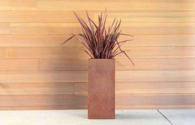 Плантатор столбца Corten анти- башни дизайна куба классики корозии высокорослой стальной
