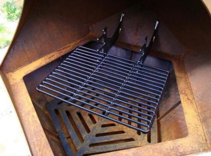 Яма огня Copming Corten десятигранника деревенская стальная на открытом воздухе и гриль барбекю