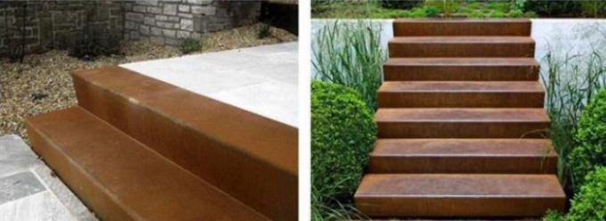 Архитектурноакустическая сталь Corten лестницы Origami конструкций шагает спиральные лестницы