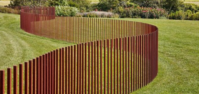 Частокола металла плана фермы сада загородка решетки Corten змейчатого стальная
