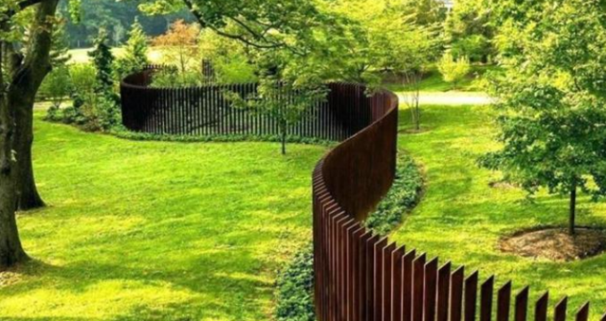 Частокола металла плана фермы сада загородка решетки Corten змейчатого стальная