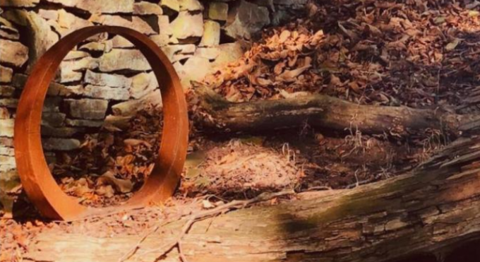 ворота луны Corten уникального дизайна диаметра 210cm стальные для благоустраивать сада