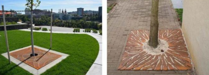 Подгонянная заржаветая решетка дерева Corten металла стальная для сада декоративного