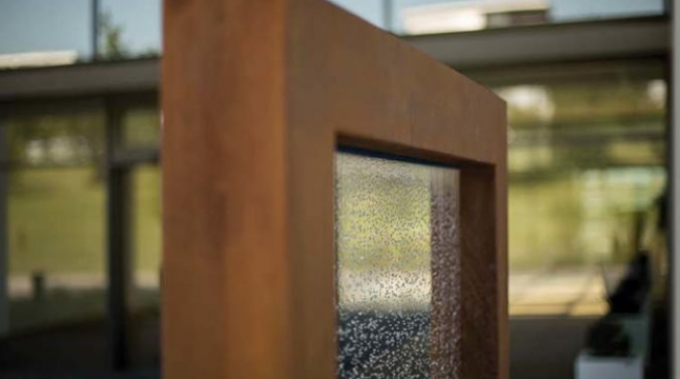 Особенность воды сада Corten современного на открытом воздухе фонтана ржавая стальная