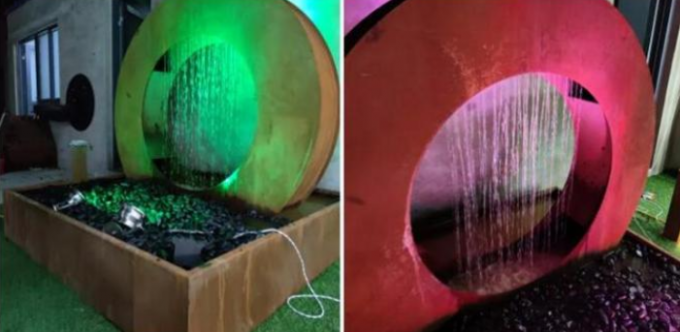 Особенность воды Corten уникального небольшого дизайна луны стальная для ландшафта сада