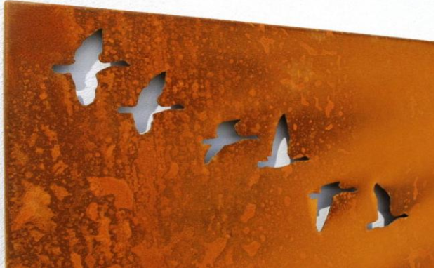 Промышленное домашнее искусство стены птиц металла стали Corten стены металла гусынь украшения
