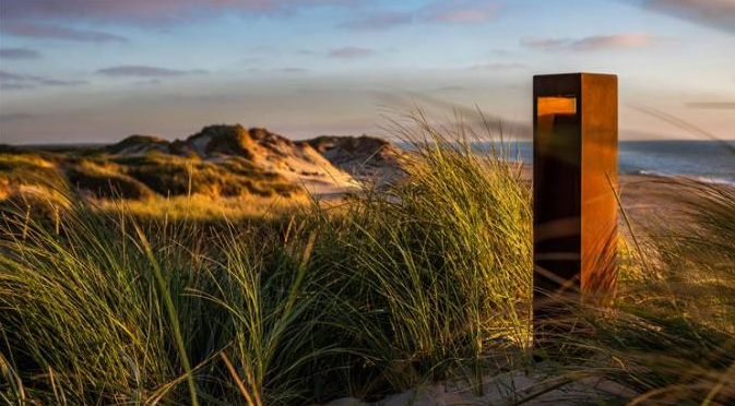 Городской ржавый пал освещая коробку Corten стальную светлую с Multicolour СИД