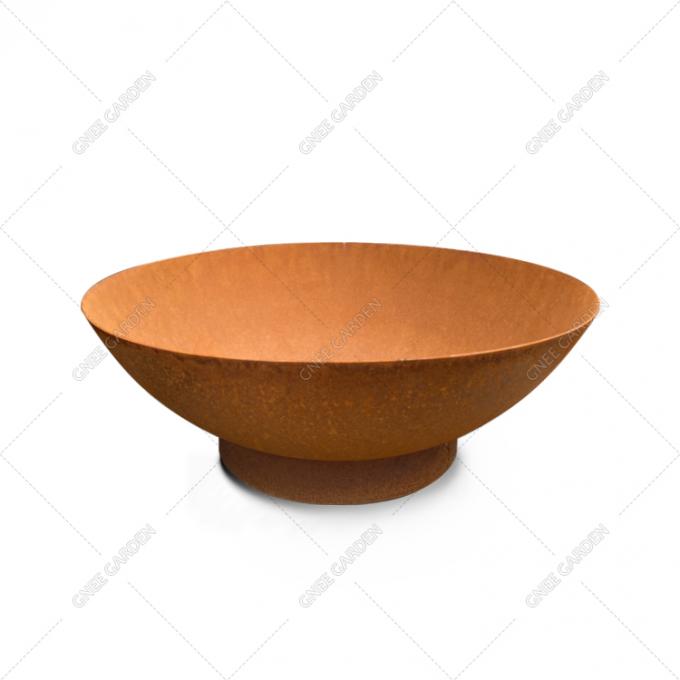 Яма огня Corten шара сада Firepit патио задворк медника деревянная горя стальная на открытом воздухе