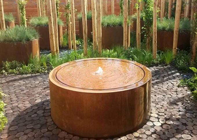 Особенности воды металла фонтана водопада Corten фабрики изготовленные на заказ стальные