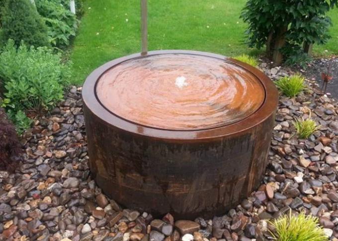 Искусства крытого сада современного дизайна фонтаны Corten на открытом воздухе стальные с насосами