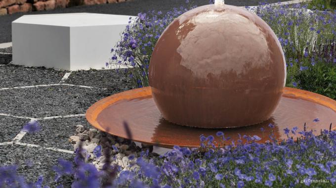 Подгонянная особенность воды Corten водопада украшения садов стальная