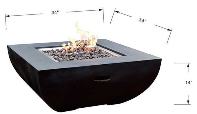 Камина Firepit дизайна костра сада задворк яма огня газа Corten нового стеклянного стальная