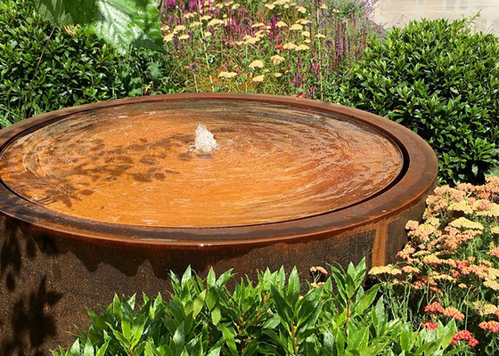 Изготовленные на заказ особенности воды металла фонтана водопада Corten стальные