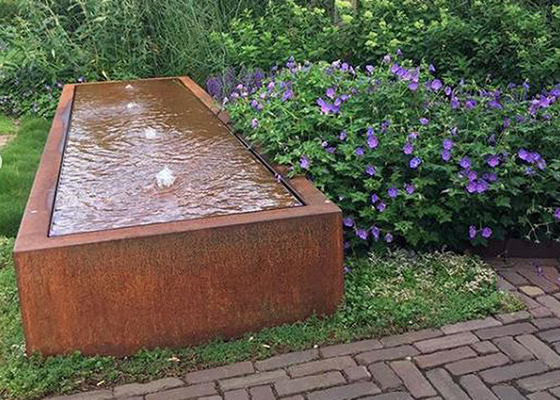 Особенность воды фонтана сада Corten стальная для на открытом воздухе оформления