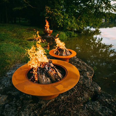 сталь Firepit Prerusted сада таблицы огня 550mm-1500mm Corten стальная