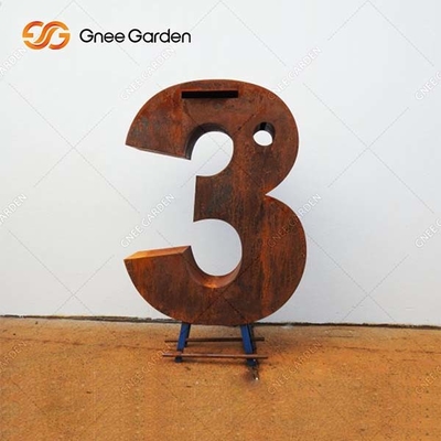 высота 950mm заржавела коробка падения металла стального почтового ящика Corten на открытом воздухе