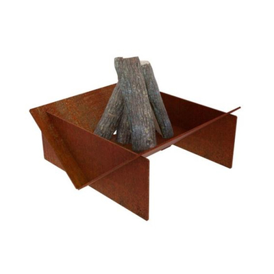 Отделяемое заржаветое естественное Corten стальное Firepit GN-FP-333 на открытом воздухе нагревая