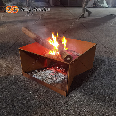 Древесина сада горя сталь Firepit Corten для располагаться лагерем задворк