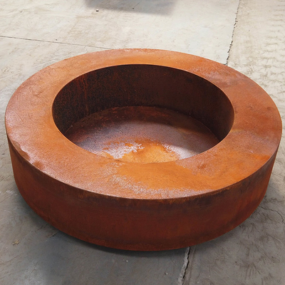 Яма огня Corten отличительного подогревателя толщины металла 2mm Corten стального ржавого стальная для на открытом воздухе шара ямы огня