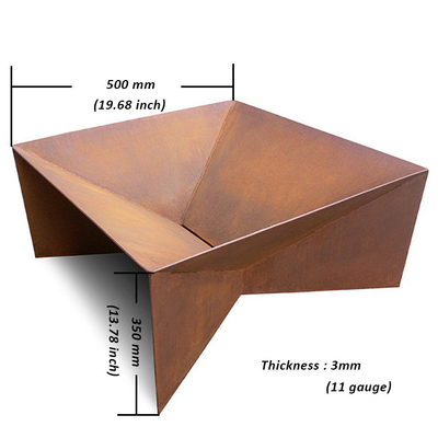 Деревянные горящие яма &amp; БАРБЕКЮ огня сада металла Corten стальные