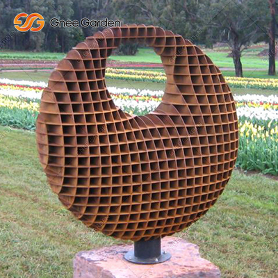 Статуя скульптуры орнамента статуи сада металла золота Corten стальная классическая