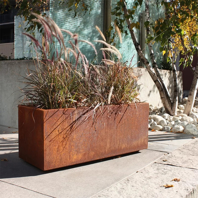 Коробка плантатора стальной пяди Corten сада большая заржавела выдерживающ сталь для сельского дома