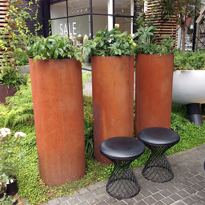 сопротивление погоды цветочного горшка Corten плантатора металла 890*720*440mm большое на открытом воздухе