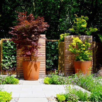 Коробка плантаторов большой Corten OEM стали ODM круговая с защищать уединения