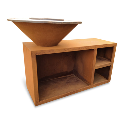 Приготовление пищи Открытый металлический гриль-барбекю Corten Heavy Duty