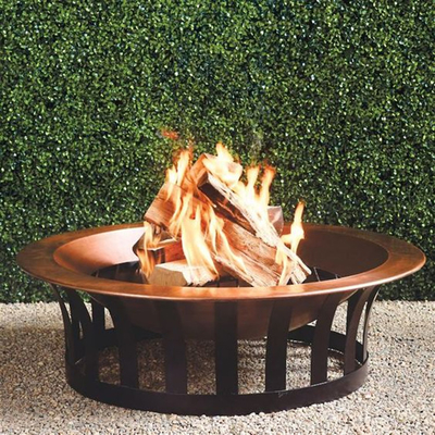 OEM вокруг выдерживать стальная яма деревянное Firepits 62*62*64cm огня патио