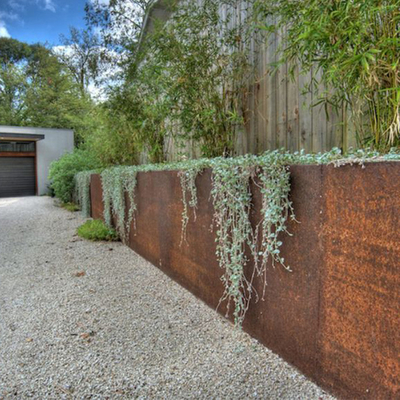 Изготовленный на заказ лазер отрезал больших плантаторов Corten стальных на открытом воздухе 0.8mm 1.2mm толщиной