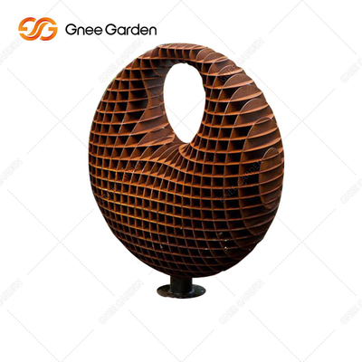 Скульптура Corten большого 5.0-8.0mm на открытом воздухе конспекта бронзовой скульптуры современного стальная