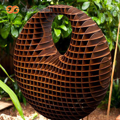 Скульптура Corten большого 5.0-8.0mm на открытом воздухе конспекта бронзовой скульптуры современного стальная
