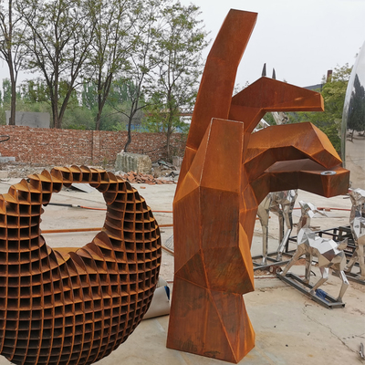 сад металла 175cm ржавый орнаментирует скульптуру Corten стальную для украшения парка