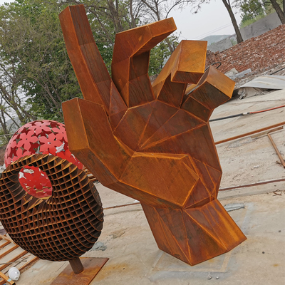 сад металла 175cm ржавый орнаментирует скульптуру Corten стальную для украшения парка