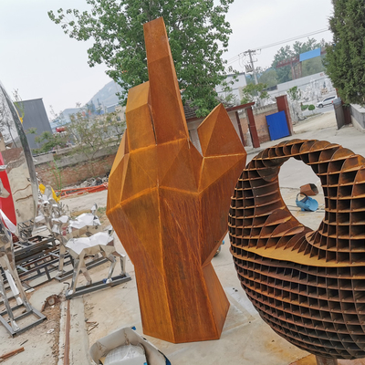 сад металла 175cm ржавый орнаментирует скульптуру Corten стальную для украшения парка