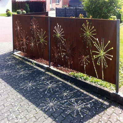 Высекаенный декоративный сад Corten стальной экранирует обслуживание ODM OEM панелей
