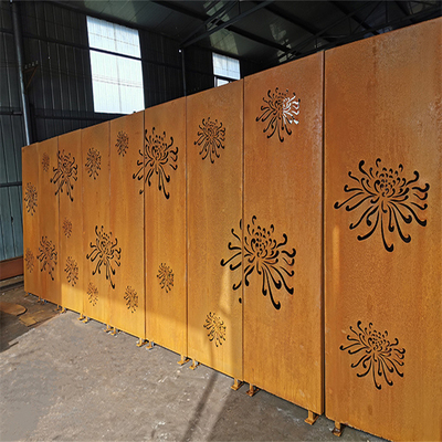 Лазер стали Corten оформления балкона отрезал экраны Prerusted уединения металла панелей