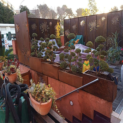 Лазер стали Corten оформления балкона отрезал экраны Prerusted уединения металла панелей