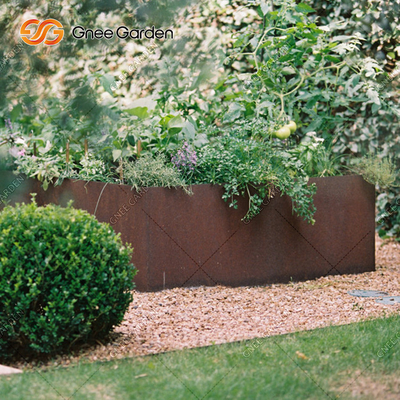 плантаторы овоща 1200*500*600mm Corten стальные заржавели коробки плантатора металла