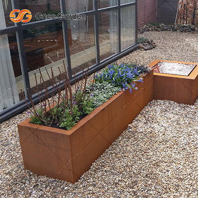 плантаторы овоща 1200*500*600mm Corten стальные заржавели коробки плантатора металла