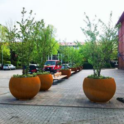 Цветочных горшков металла толщины 1.5mm-6.0mm плантатор Corten больших высокорослых высокорослый стальной
