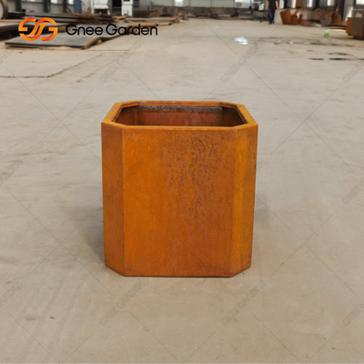 Коробки плантатора Corten ландшафта открытого сада выветривание стальной деревенское устойчивое