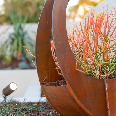Плантаторов Corten сада Gnee на открытом воздухе больших стальных декоративное